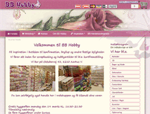 Tablet Screenshot of bbhobby.dk